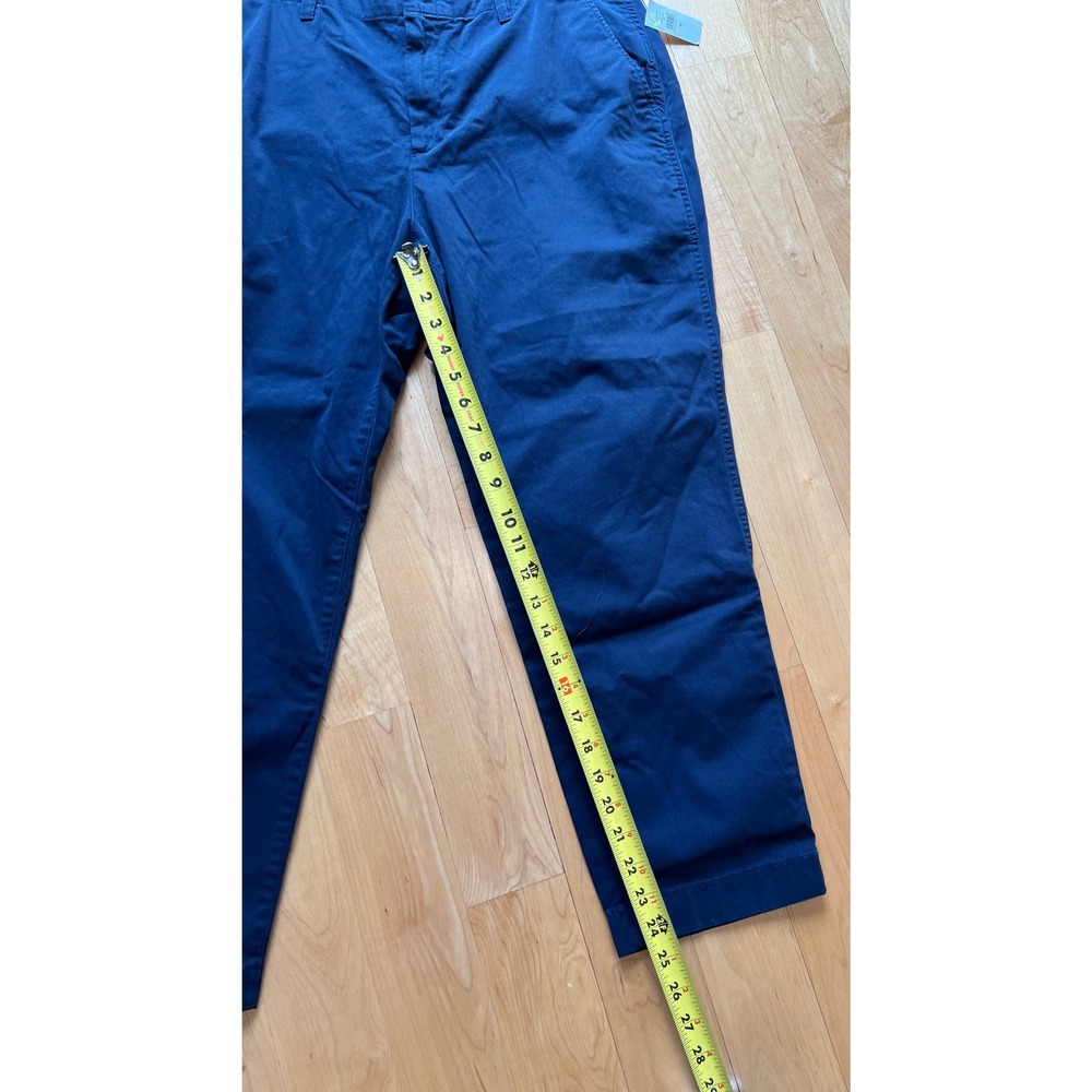 Gap Womens 14 Navy Blue Downtown Khaki Pants Straight Leg Chino Stretch NWT - Picture 6 of 7